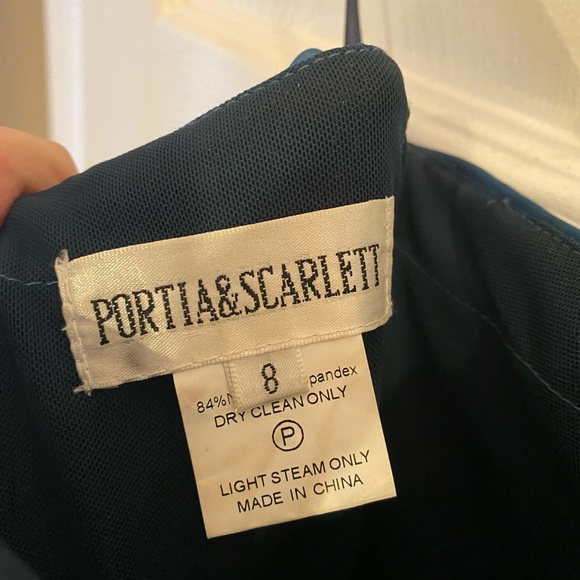 COPY - Portia & Scarlett PS6321 Teal Gown - Picture 7 of 8